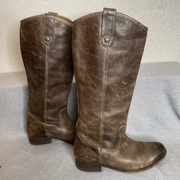 Frye Pull On Brown Boot Size 5 1/2 - Picture 1 of 11